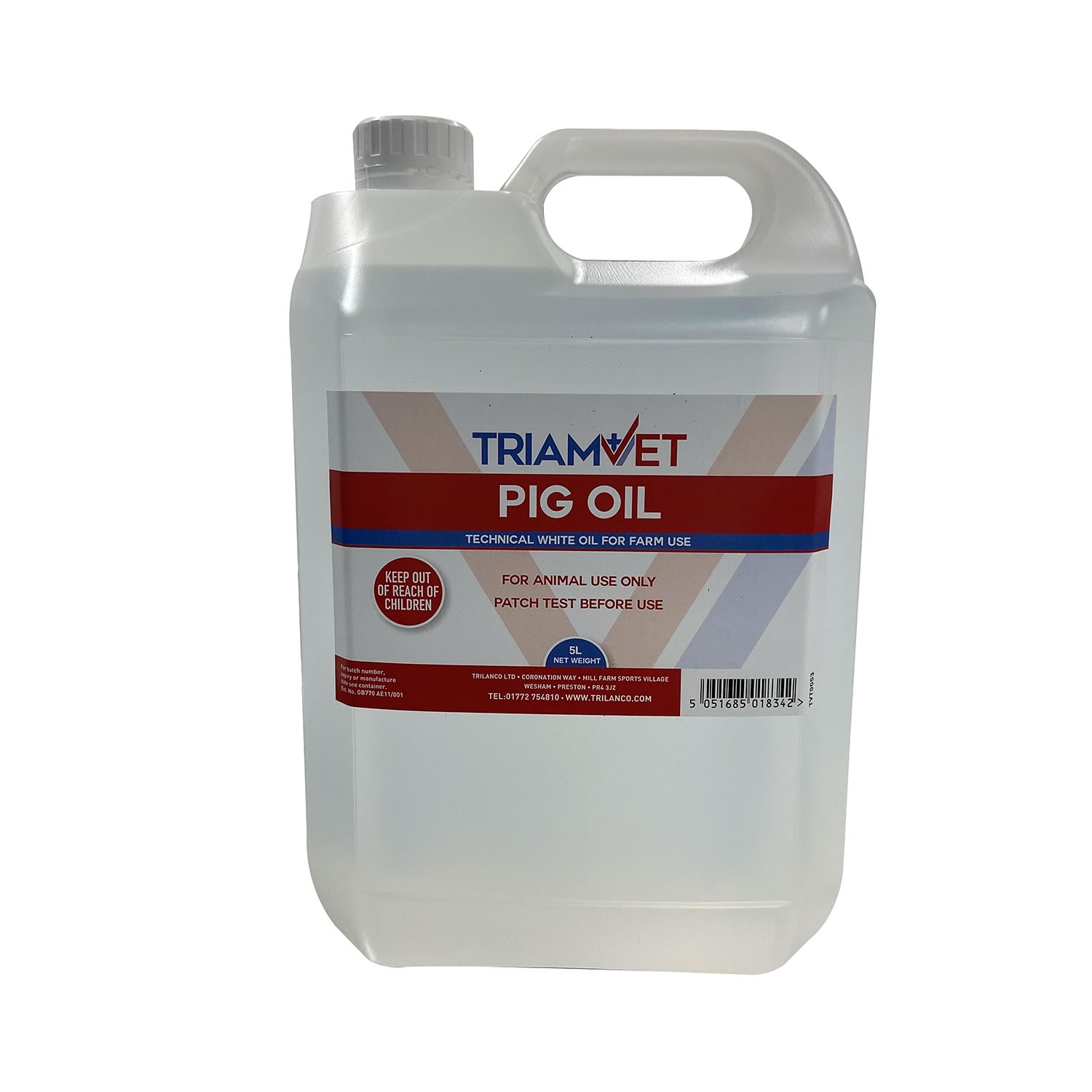 Triamvet Pig Oil - Ltr White Size 5
