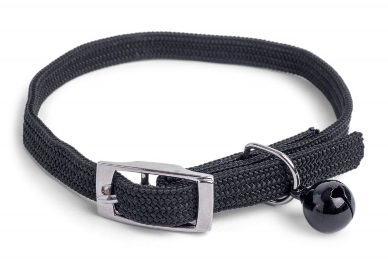 Petface Stretch Nylon Cat Collar - One Black Size 3