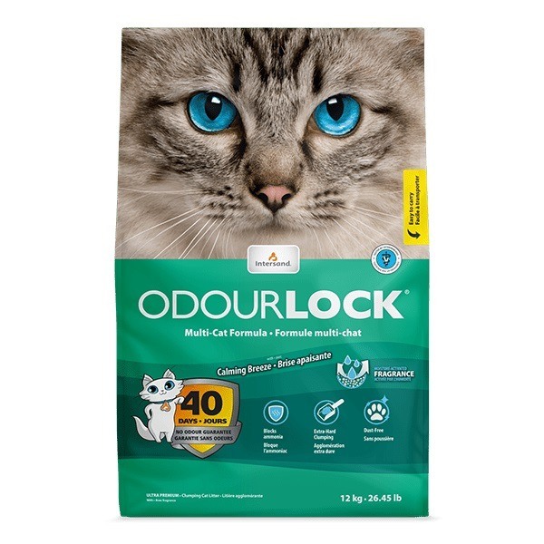 Intersand Odourlock Calming Breeze Cat Litter - 12Kg