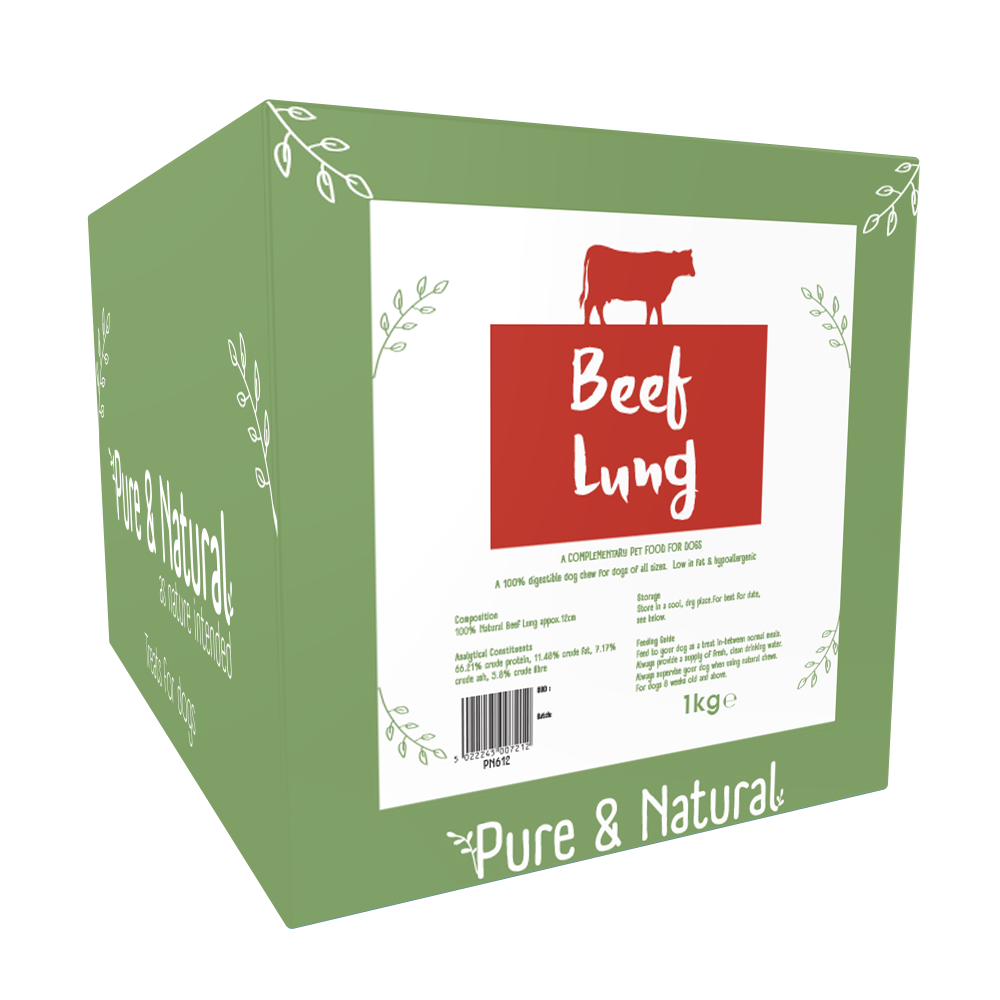 Pure And Natural Beef Lung For Dogs - 1Kg