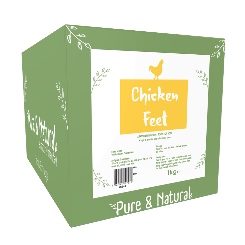 Pure And Natural Chicken Feet For Dogs - 1Kg