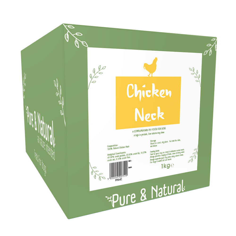 Pure And Natural Chicken Neck For Dogs - 1Kg