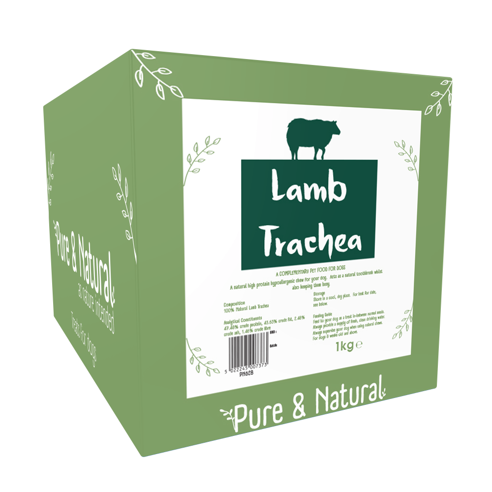 Pure And Natural Lamb Trachea For Dogs - 1Kg