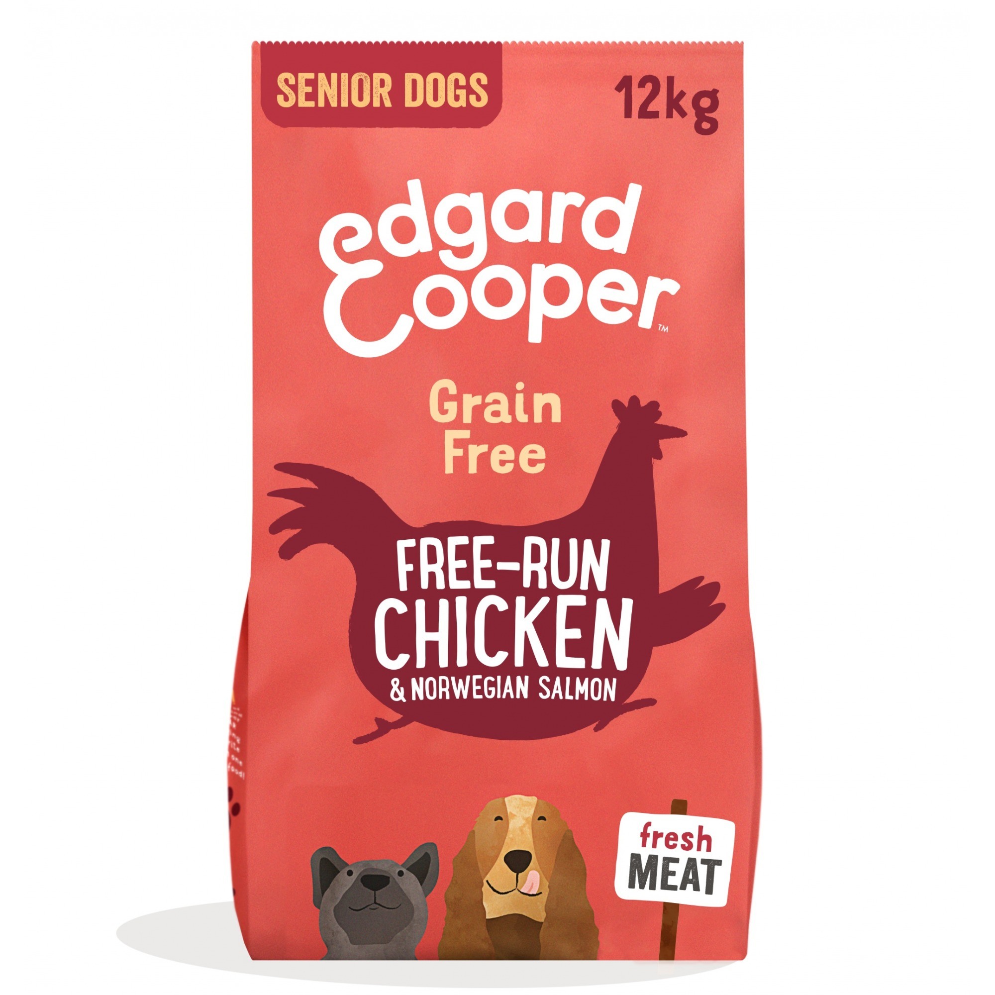 Edgard and Cooper Free-Run Chicken and Salmon Senior Dog Food - 12kg
