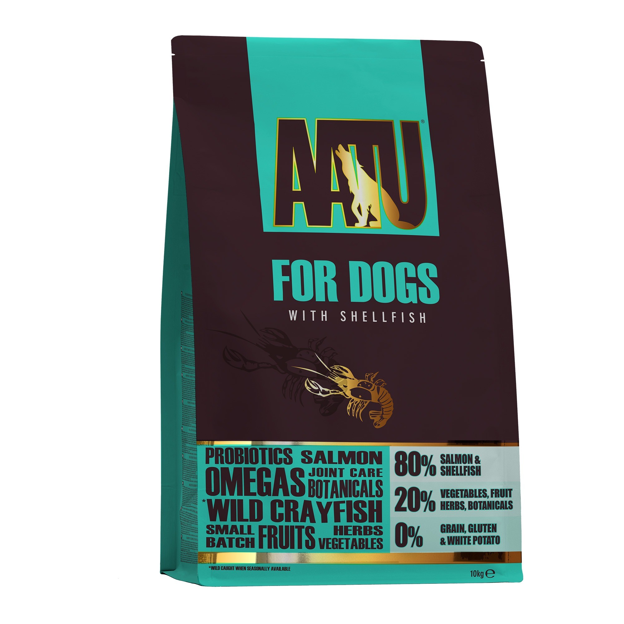 AATU 80/20 Fish and Shellfish Adult Dog Dry Food - 10kg