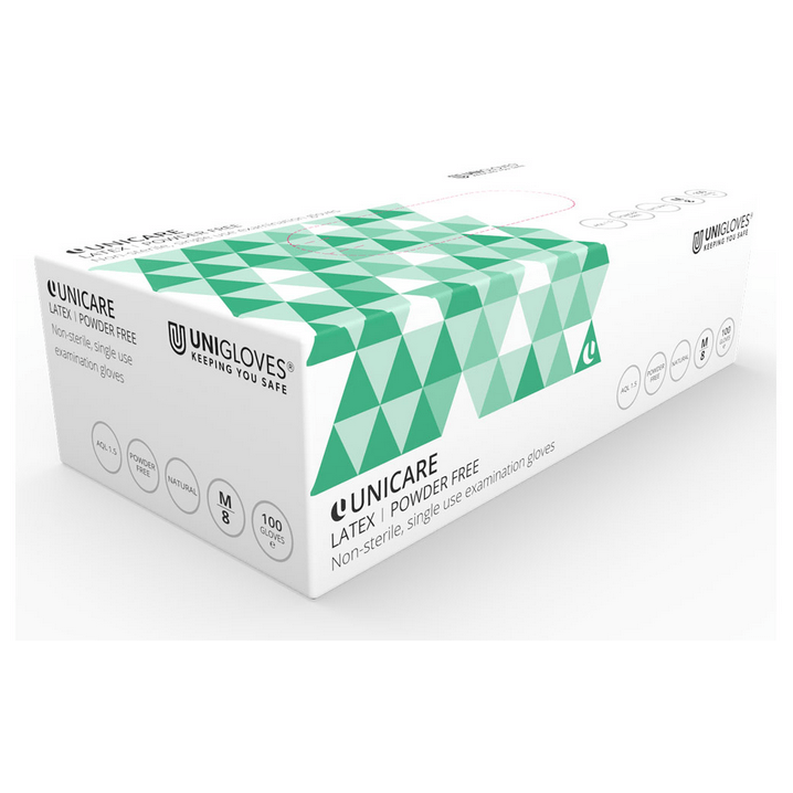 Unicare Clear Latex Powder-Free Gloves - Small