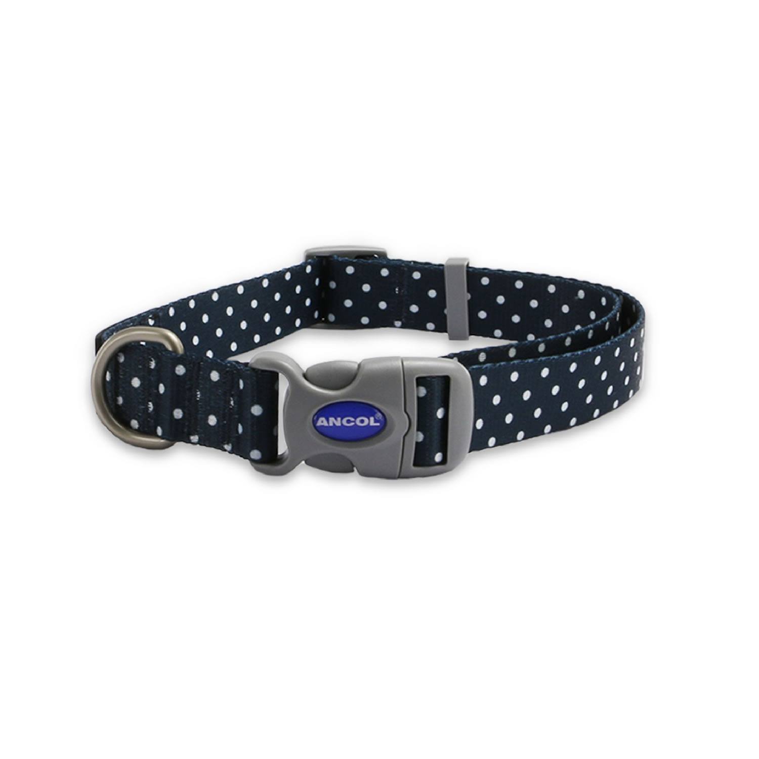 Ancol Soho Pet Dog Collar Polka Dot - 9 Size 5