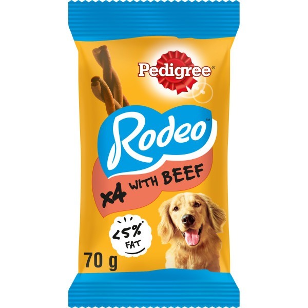 Pedigree Rodeo Dog Treats With Beef - Sticks Size 4