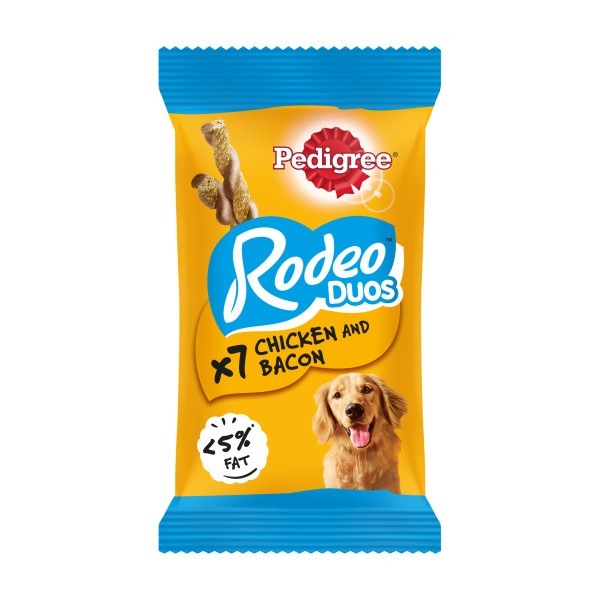 Pedigree Rodeo Duos Dog Treats With Chicken And Bacon - Sticks Size 7