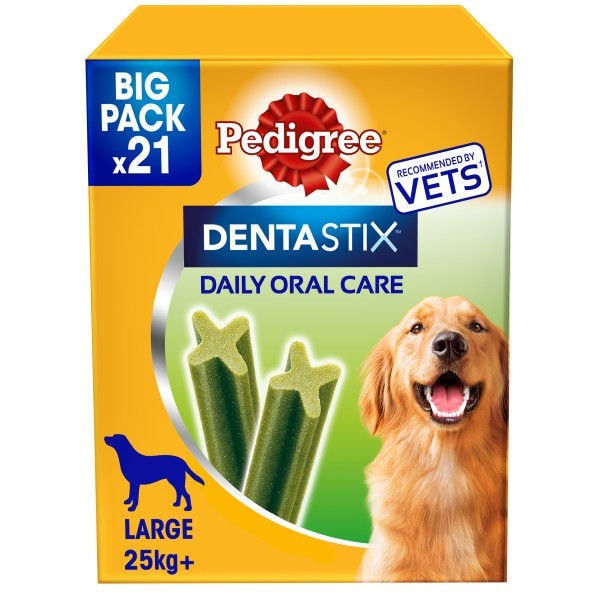 Pedigree Dentastix Dog Daily Fresh Dental Chews - 21 Sticks Green Large