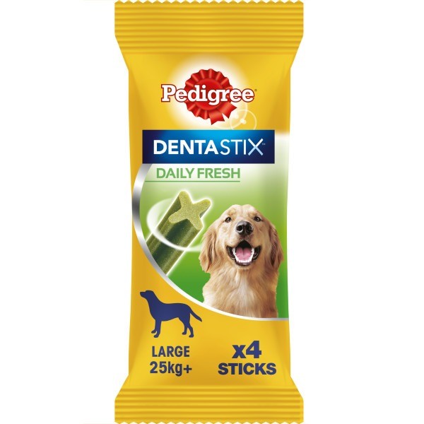 Pedigree Dentastix Dog Daily Fresh Dental Chews - 4 Sticks Green Large