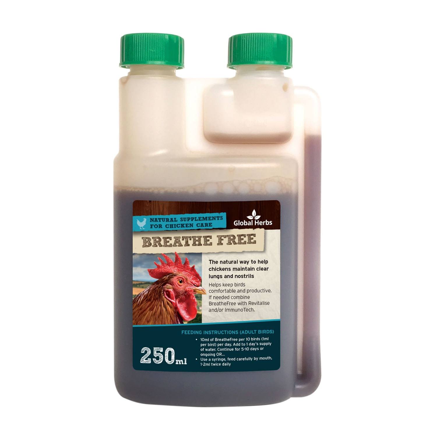 Global Herbs Breathe Free For Chickens - Bottle 250Ml