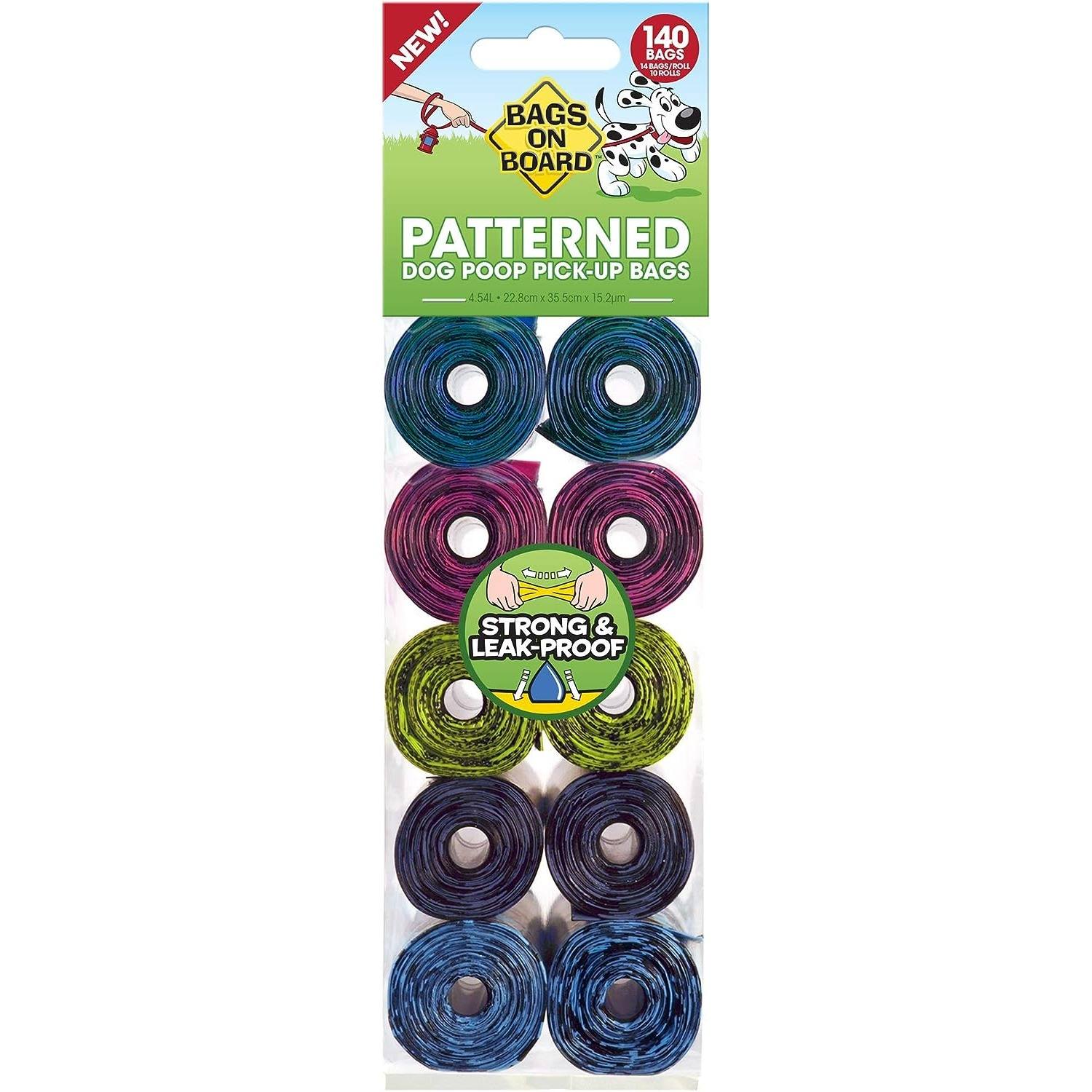 Bags On Board Patterned Refill Rolls - X 14 Bags Size 10