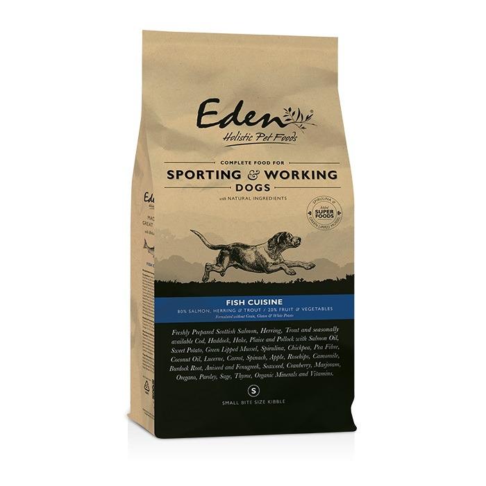 Eden Pet Foods Eden 80/20 Fish Cuisine Kibble For Working Dogs - 15Kg Salmon/White Small