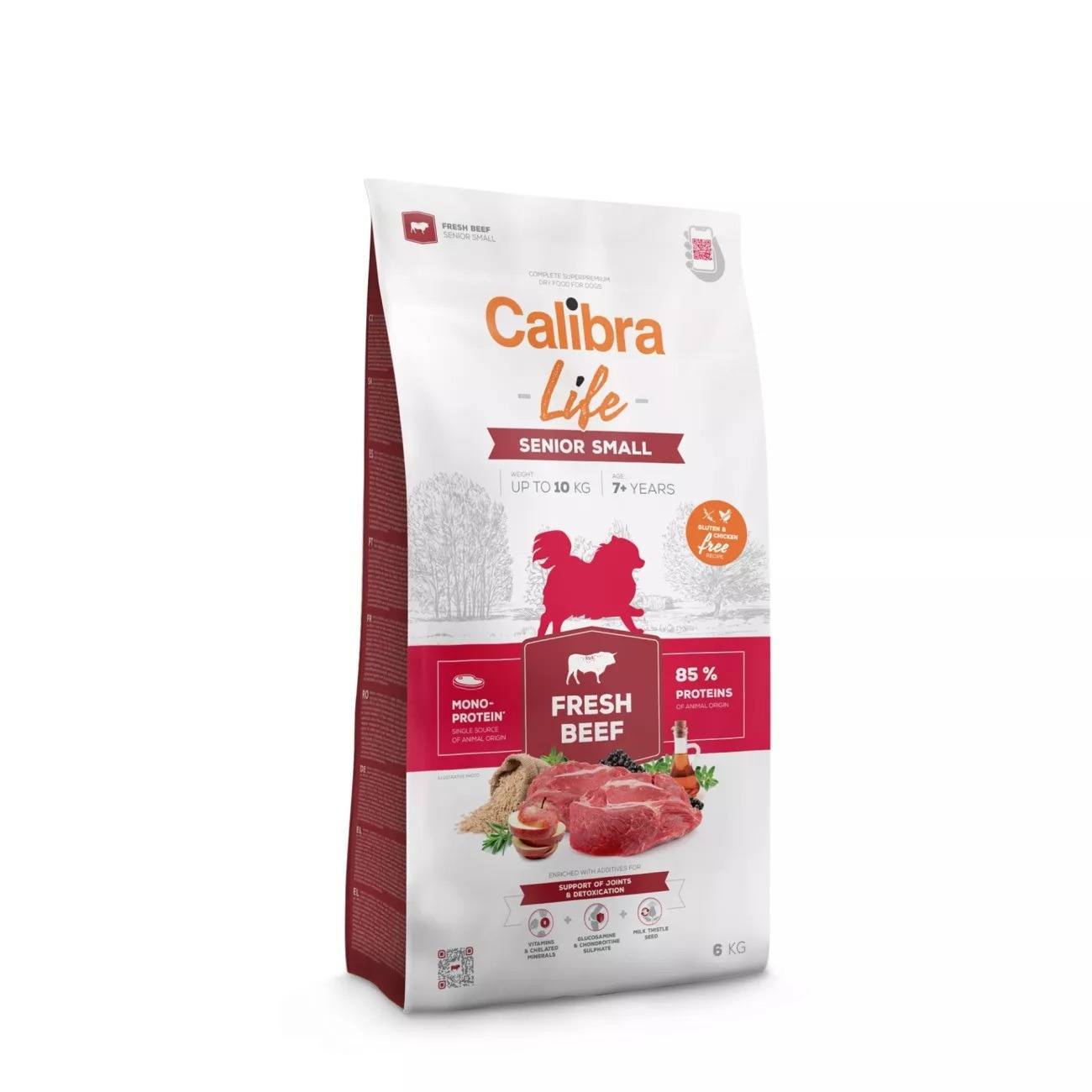 Calibra Dog Life Breed Fresh Beef Senior Dog Food - 6Kg Small