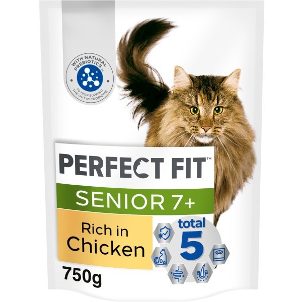 Perfect Fit Chicken Cat Food Senior 7+ - 750G Size 7