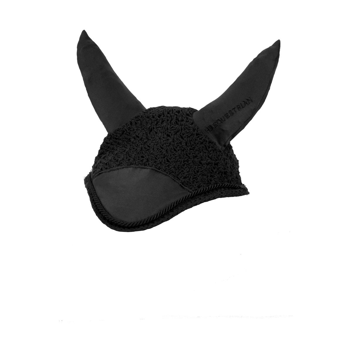 Hy Equestrian Deluxe Fly Veil For Horses - Pony/Cob Black