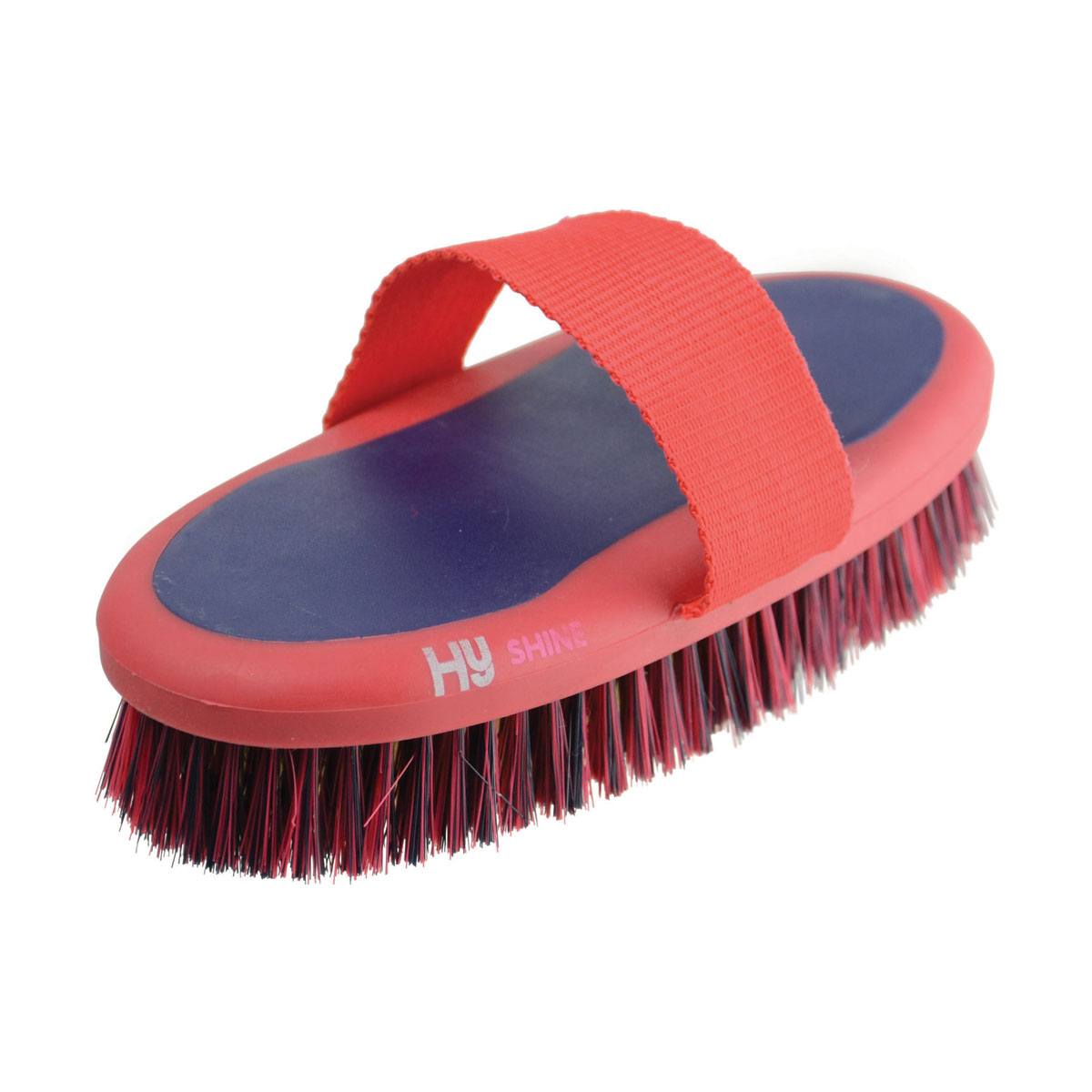 Hy Equestrian Pro Groom Body Brush For Horses - X 9.5Cm Purple/Pink Size 20