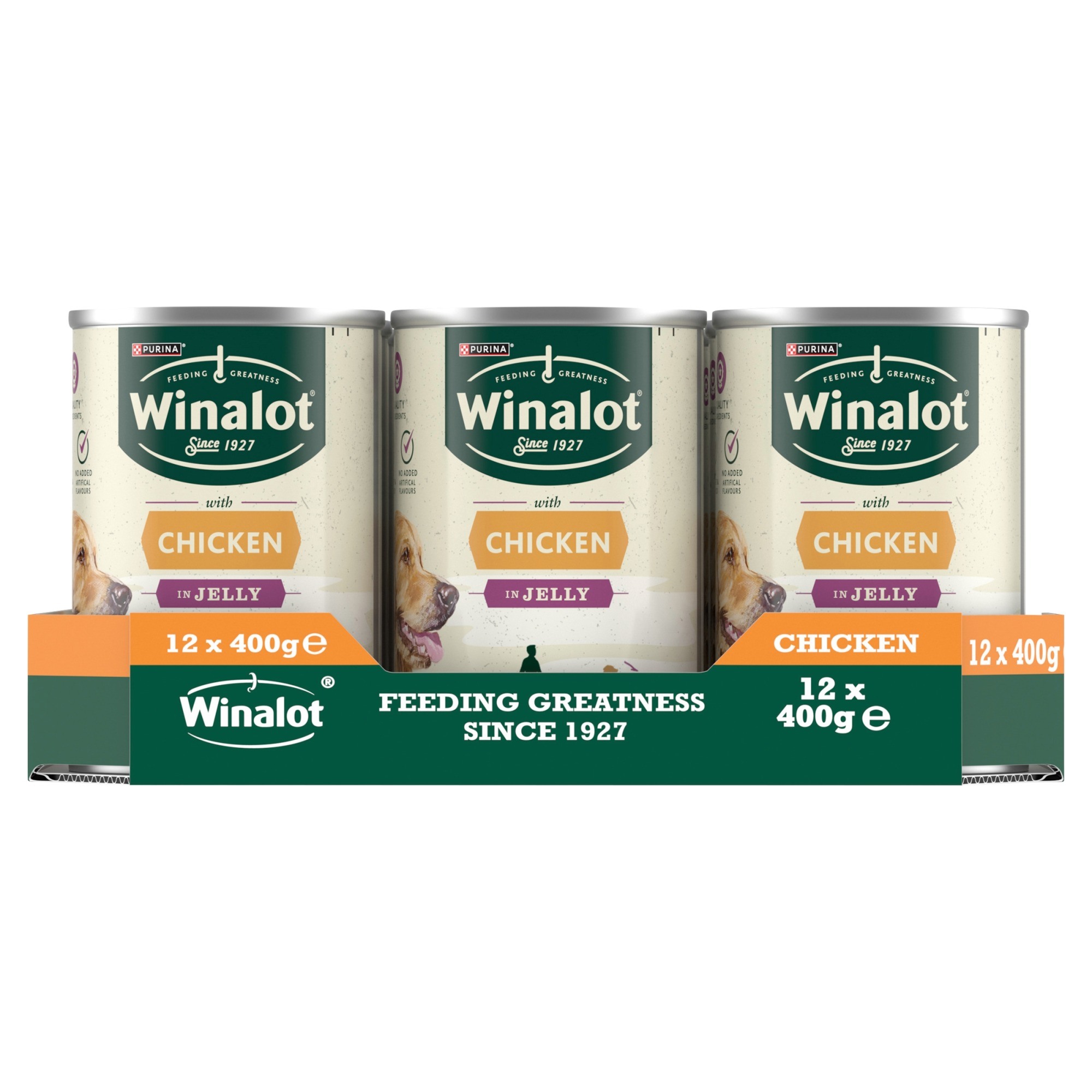 Winalot Chicken In Jelly Canned Dog Food - X 400G Size 12