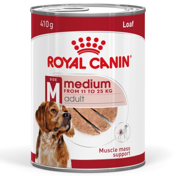 Royal Canin Royal Canin® Adult Wet Dog Food In Loaf Cans - 410G Medium