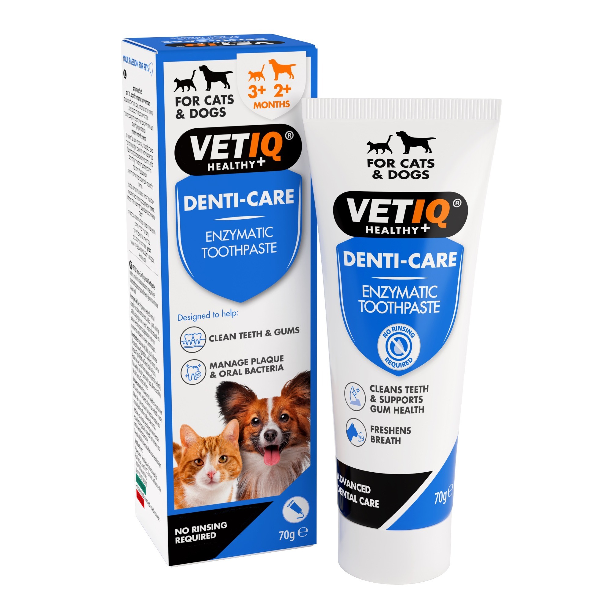 Mark And Chappell Vetiq Denti-Care Enzymatic Toothpaste For Dogs And Cats - 70G