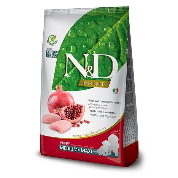 Farmina Nandd Prime In Chicken And Pomegranate For Maxi Puppy - 2.5Kg Grain/Orange Medium