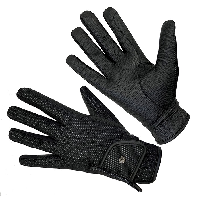 Woof Wear Windproof Riding Glove - Black Size 6