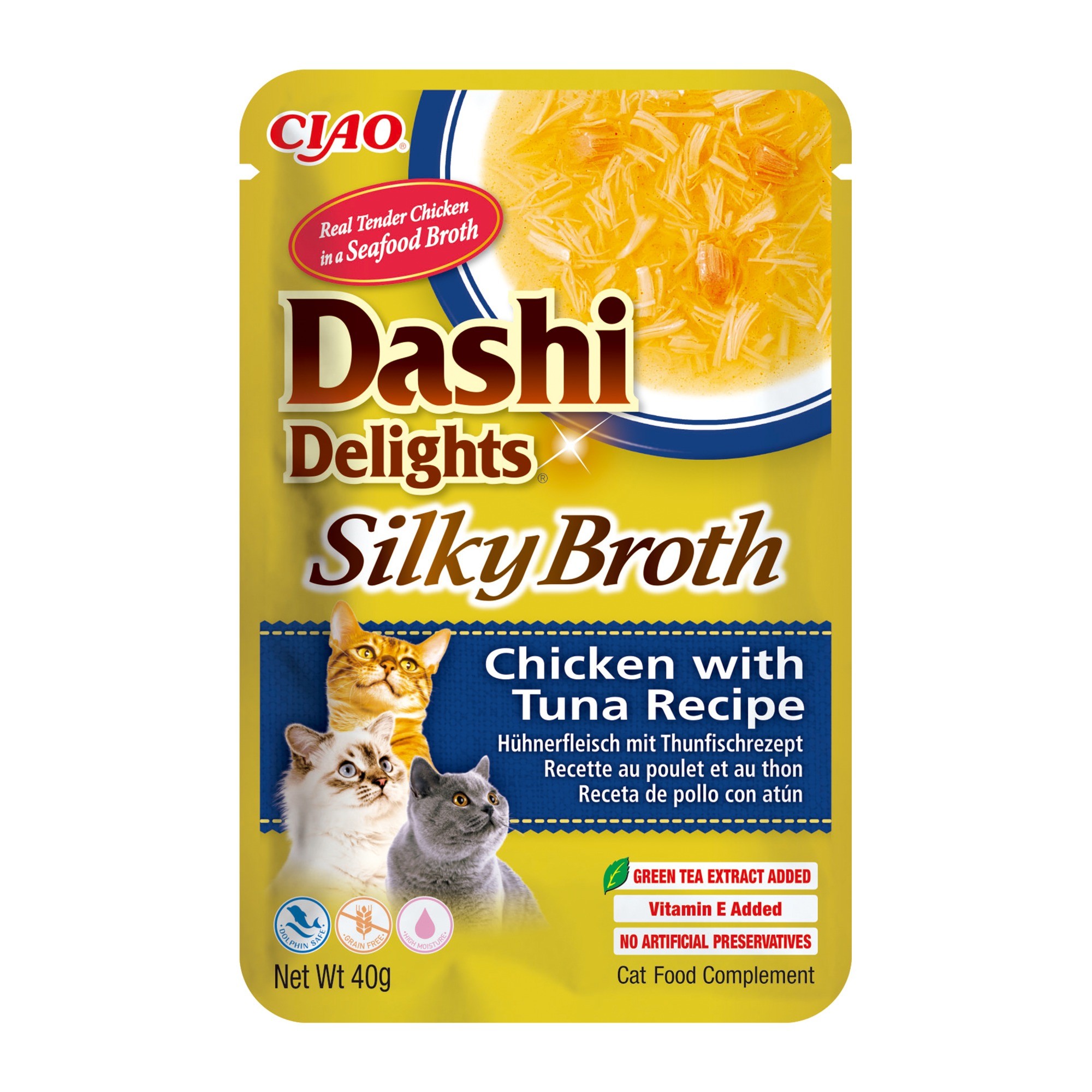 Inaba Dashi Delights Silky Broth Chicken With Tuna Recipe - Green/Grain 40G