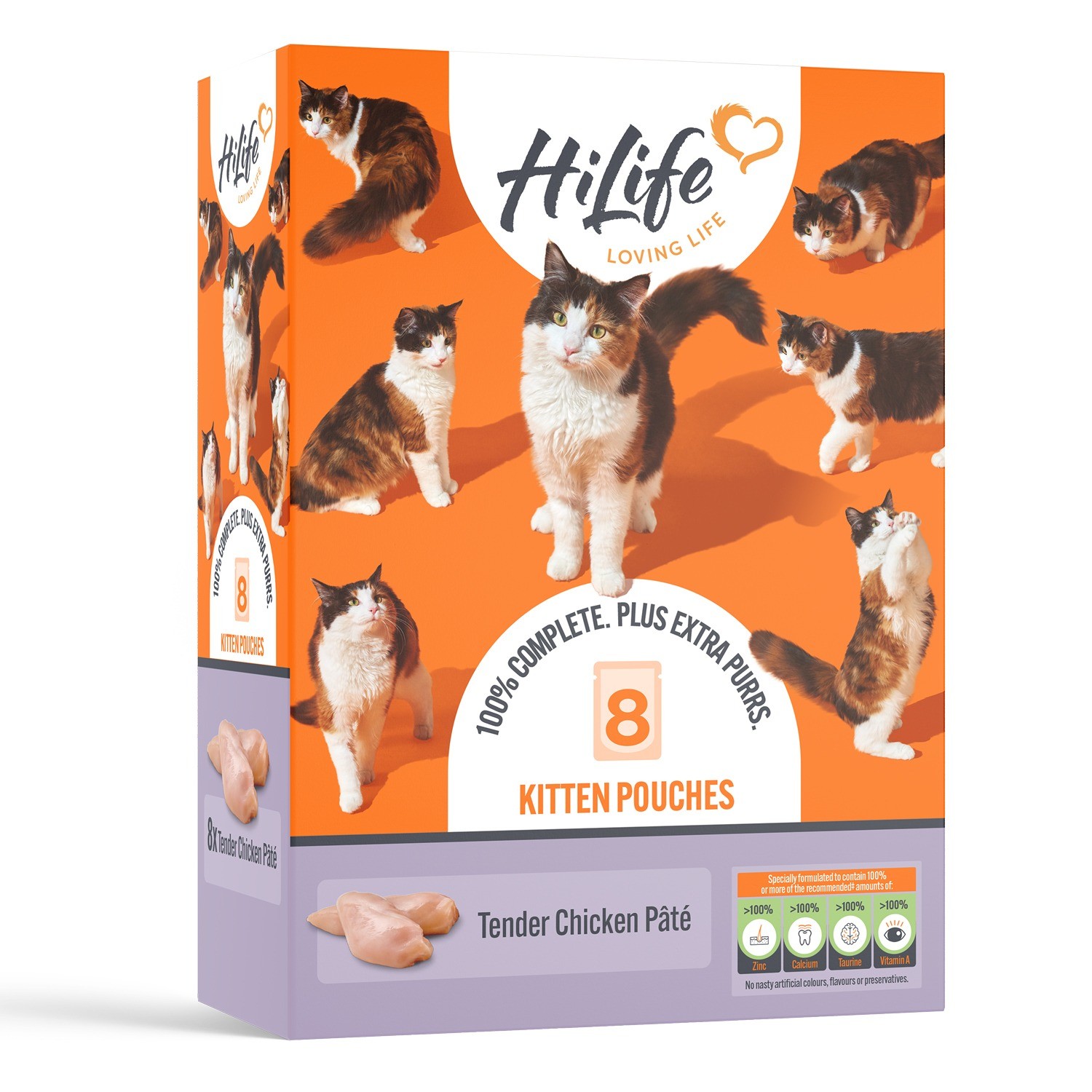 Hi Life Hilife Tender Chicken Wet Kitten Food - X 70G Grain Size 8