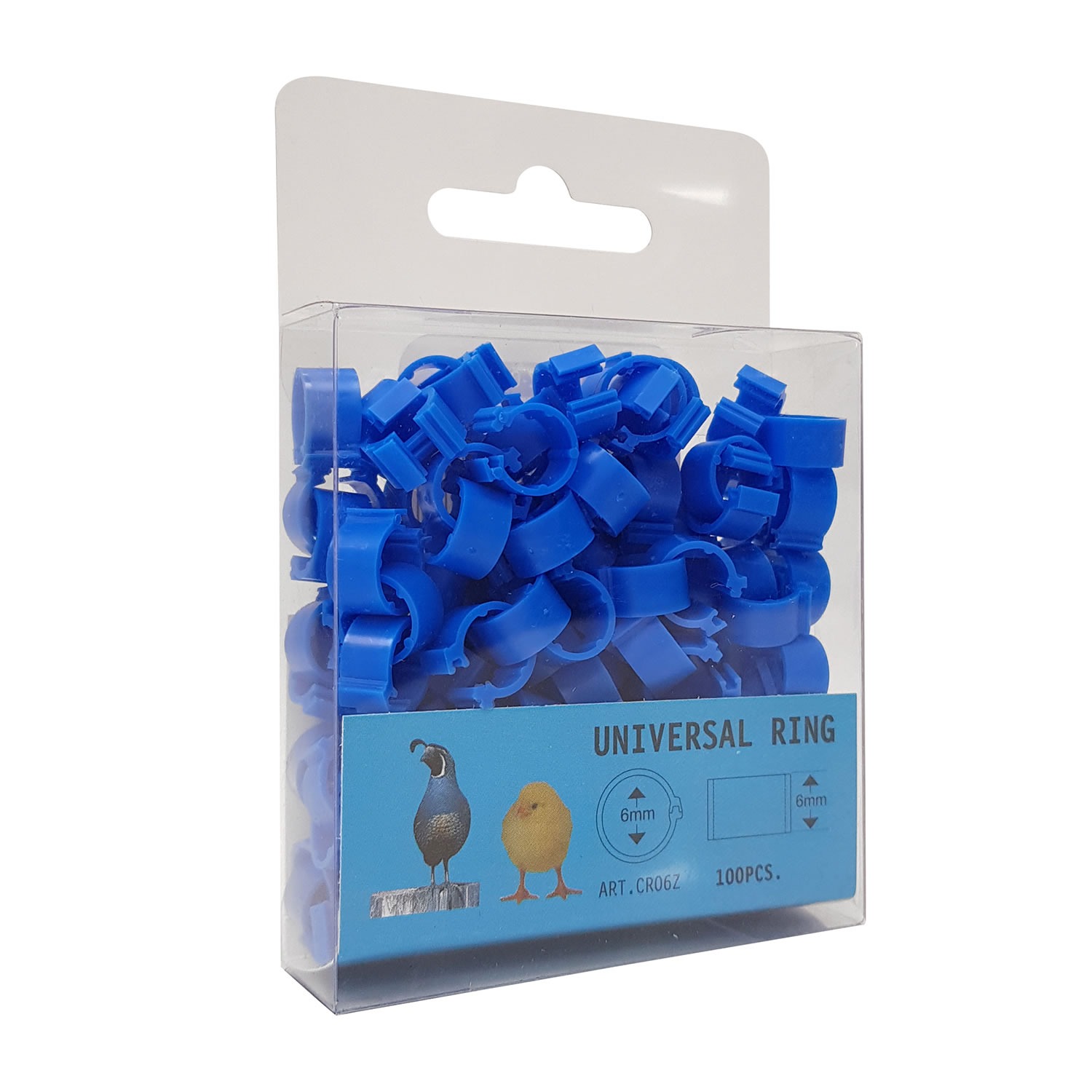 6mm Dark Blue » Pack of 100