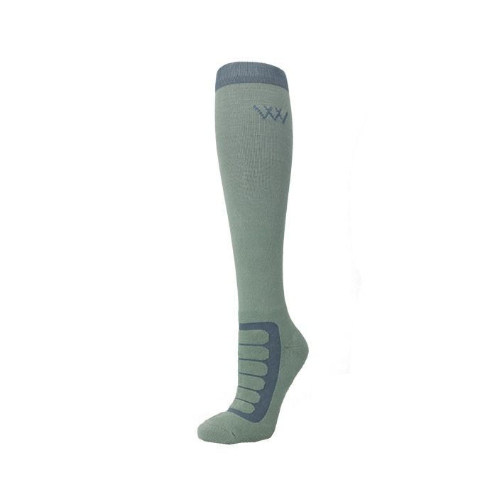 Woof Wear Adult Long Bamboo Tech Riding Sock Sage/Steel - Medium