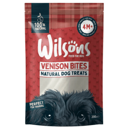 Wilsons Pet Food Wilsons Venison Bites Natural Dog Treats - Grain 200G