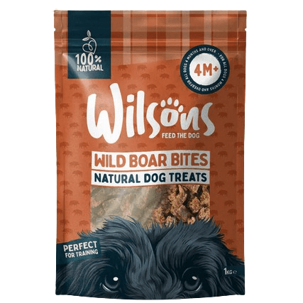 Wilsons Pet Food Wilsons Wild Boar Bites Natural Dog Treats - Grain 1Kg
