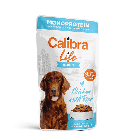 Calibra Life Chicken With Rice Adult Dog Food - X 150G Brown Size 10