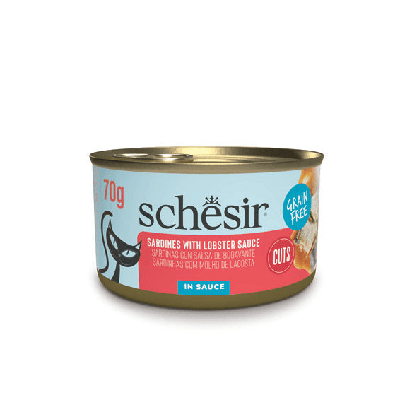 Schesir Grill Wholefood Sardines With Lobster Sauce Wet Cat Food - Grain 70G