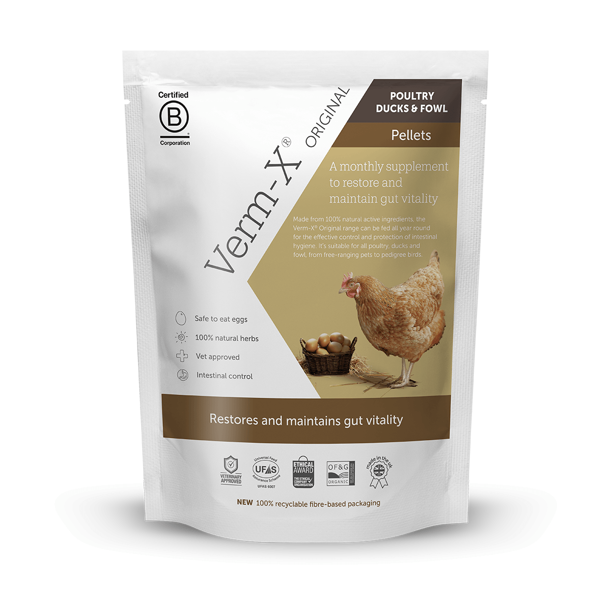 Verm-X Original Liquid For Poultry, Ducks And Fowl - Pellets - Tub 250G