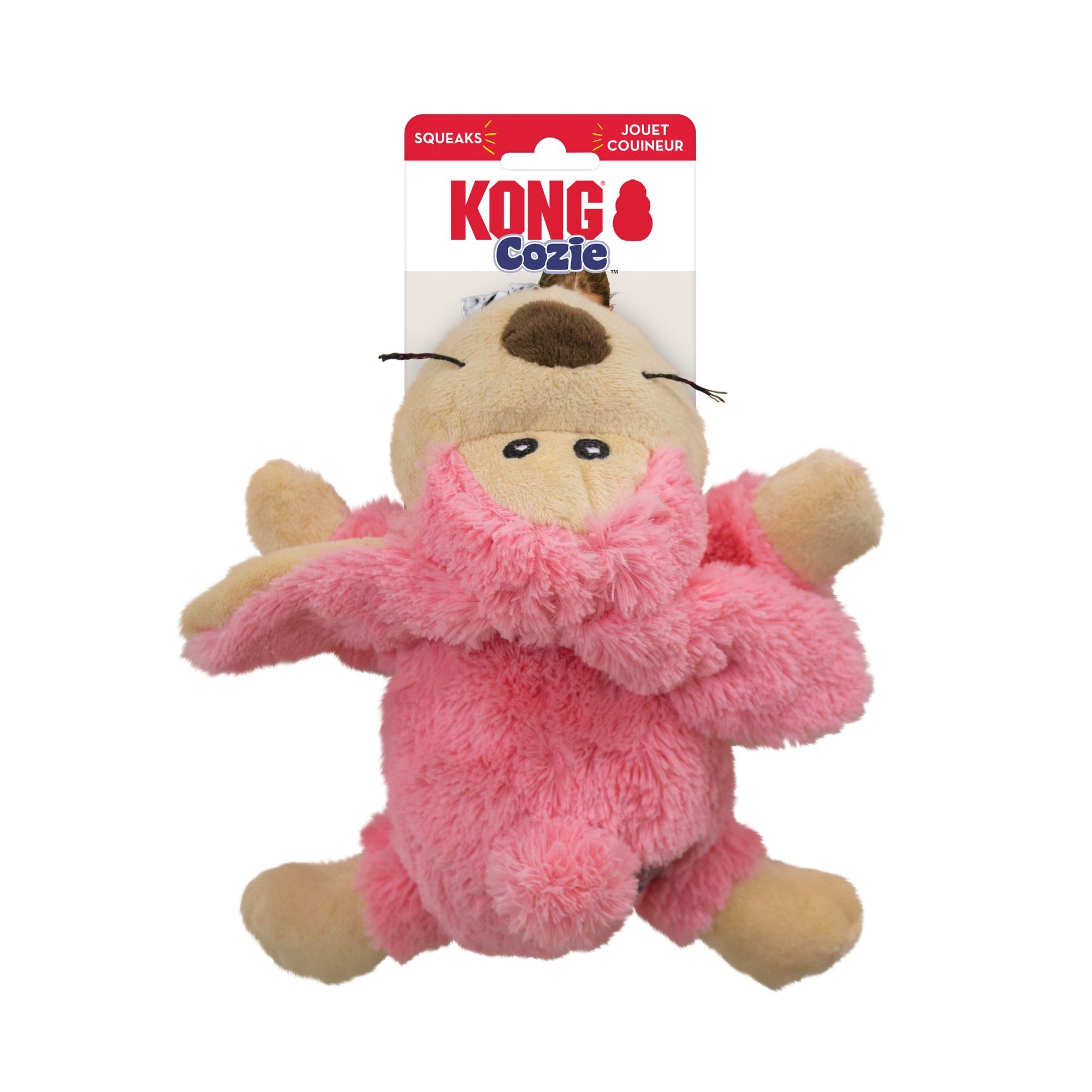 Kong Cozie Pastels Toy For Dogs - Assorted Colours - Light Medium