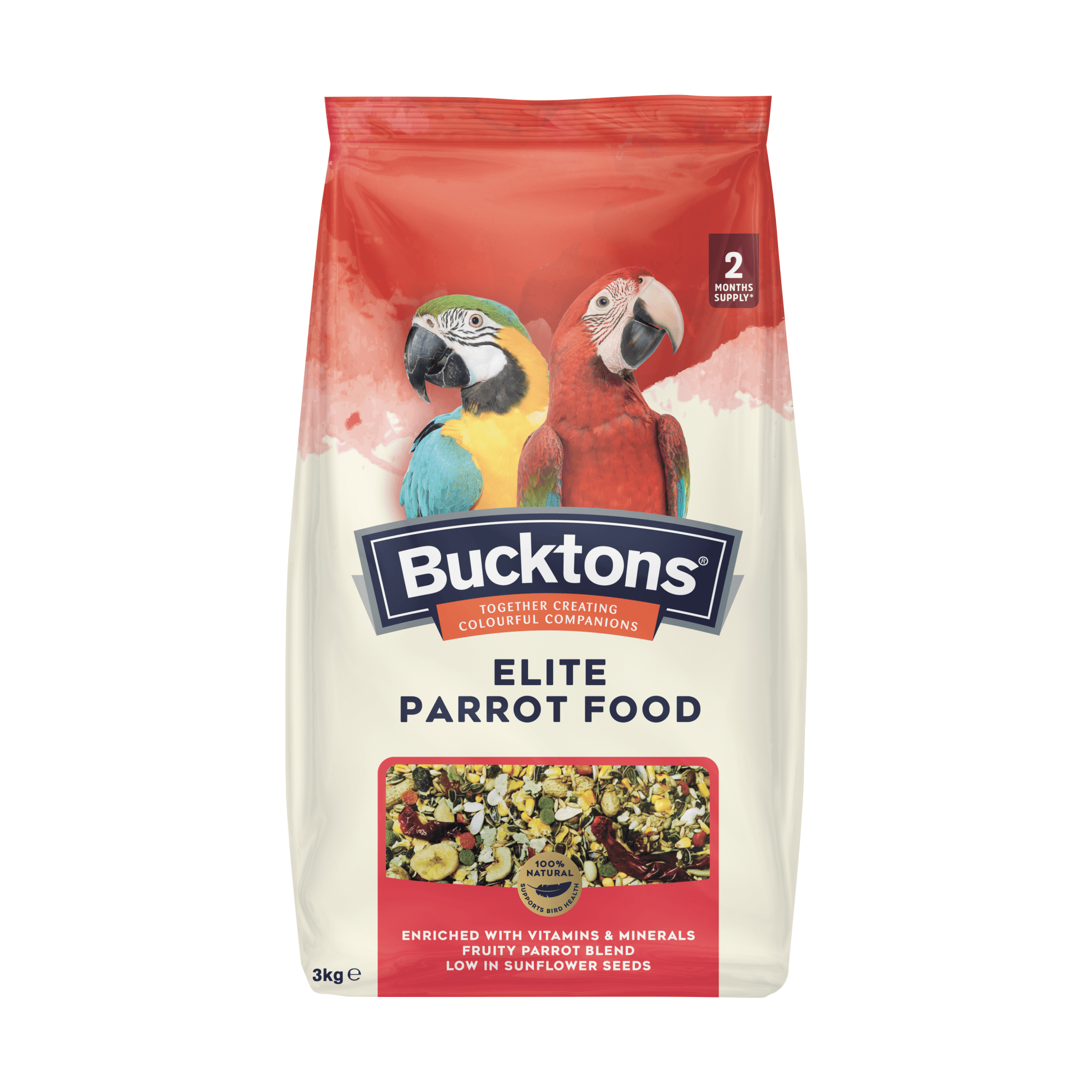 Bucktons Elite Parrot - 3Kg