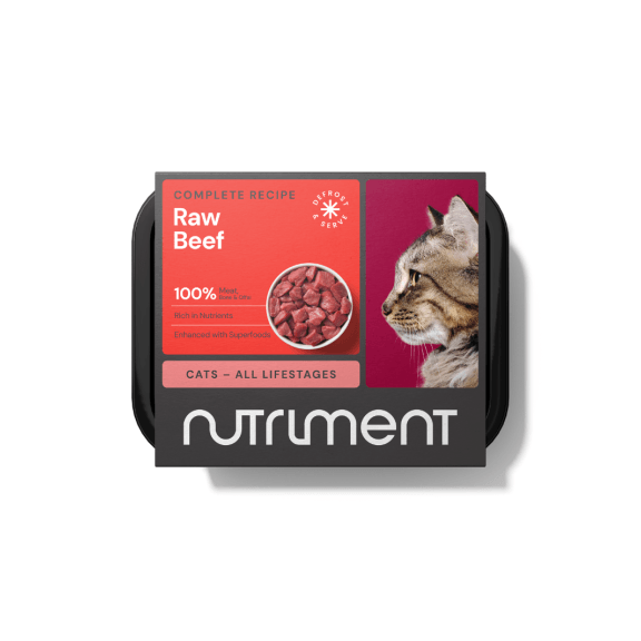 Nutriment Beef Dinner Raw Cat Food - 175G