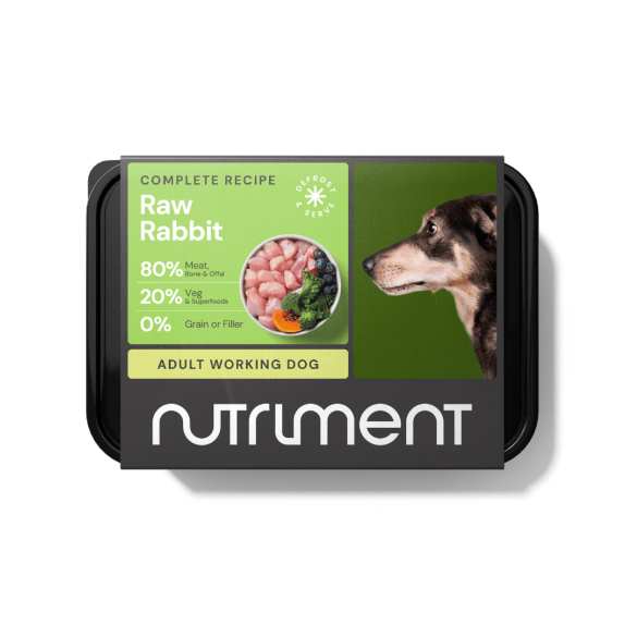 Nutriment Rabbit Raw Adult Working Dog Food - 500G