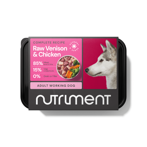 Nutriment Venison And Chicken Raw Adult Working Dog Food - 500G