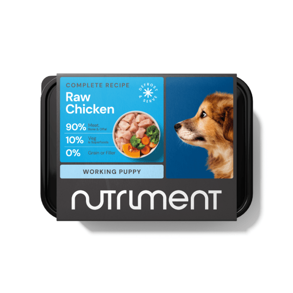 Nutriment Chicken Raw Working Puppy Food - 500G