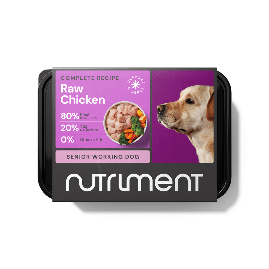 Nutriment Chicken Raw Senior Working Dog Food - Grain 500G