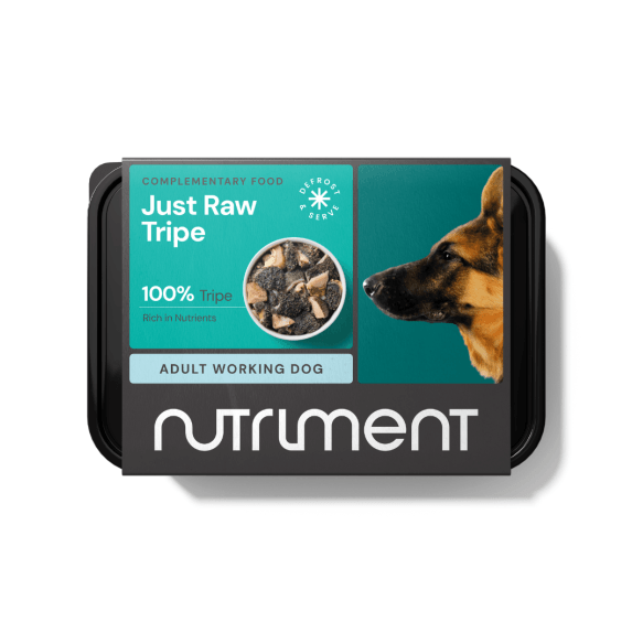 Nutriment Just Raw Tripe Adult Working Dog Food - Green 500G