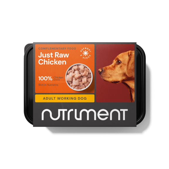 Nutriment Just Raw Chicken Adult Working Dog Food - 500G
