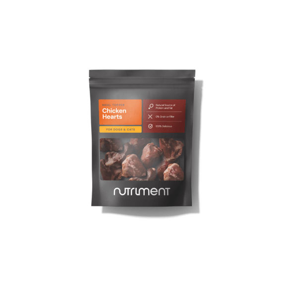 Nutriment Chicken Hearts Raw Dog Food - 200G