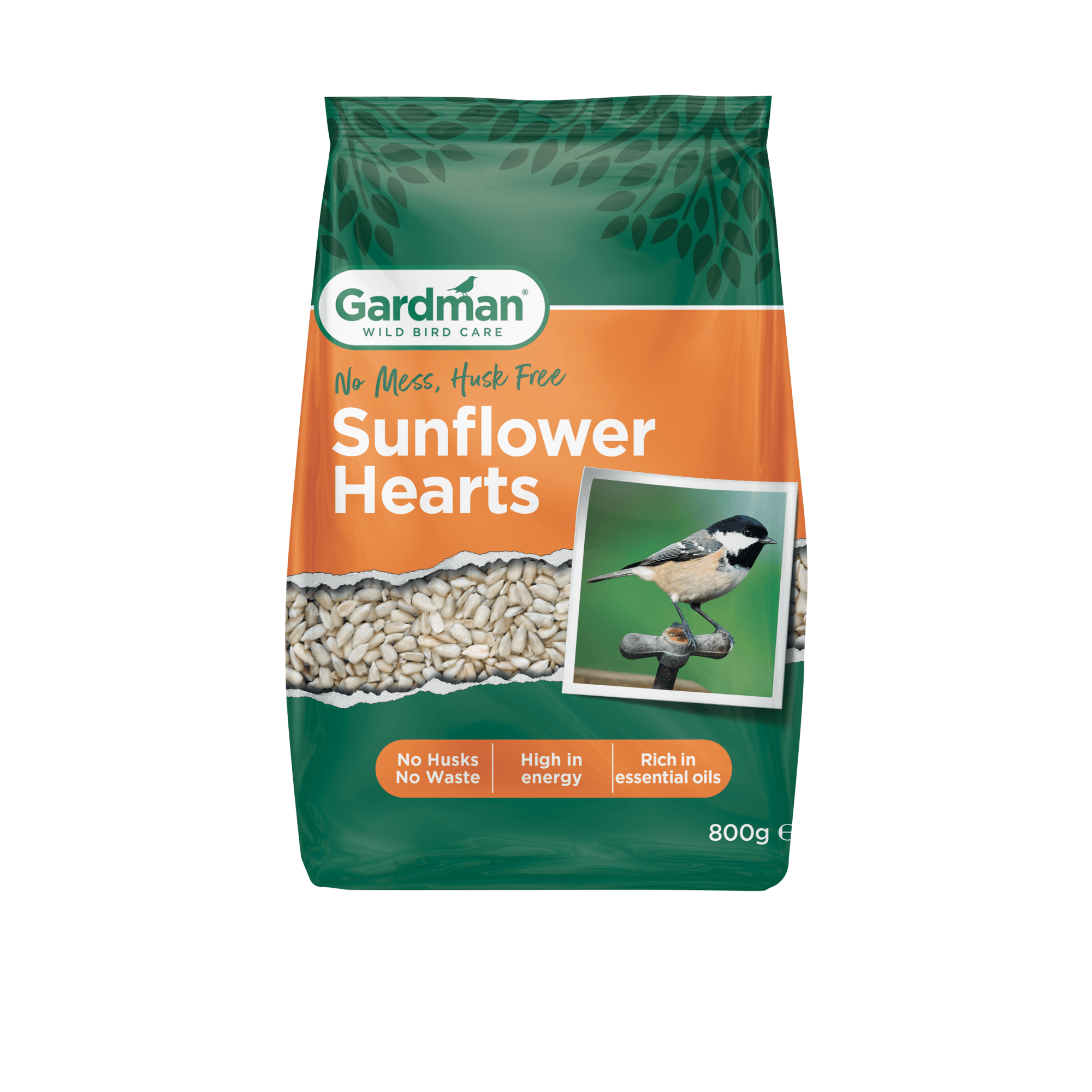 Gardman Sunflower Hearts For Birds - Blue/Coal 800G