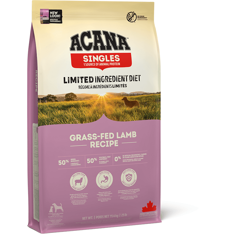Acana Singles Grass-Fed Lamb Dry Dog Food - 11.4Kg