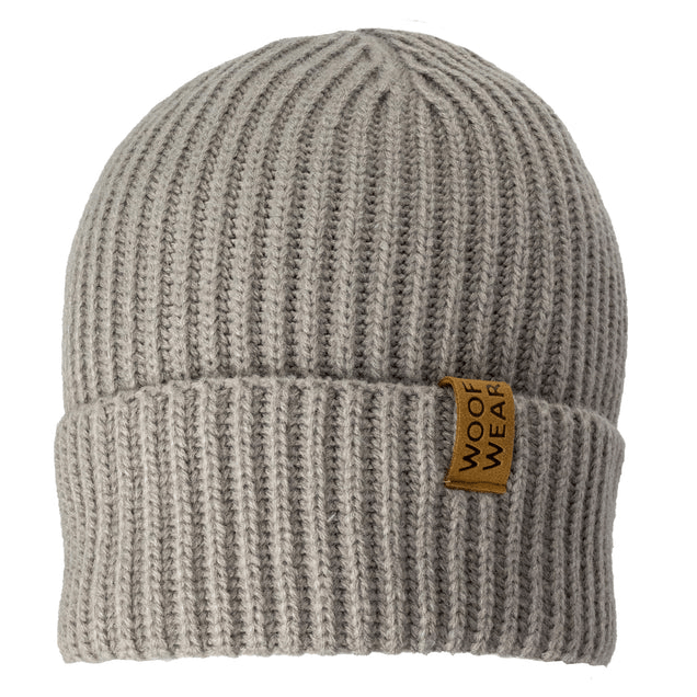 Woof Wear Ribbed Beanie In Stone - Single