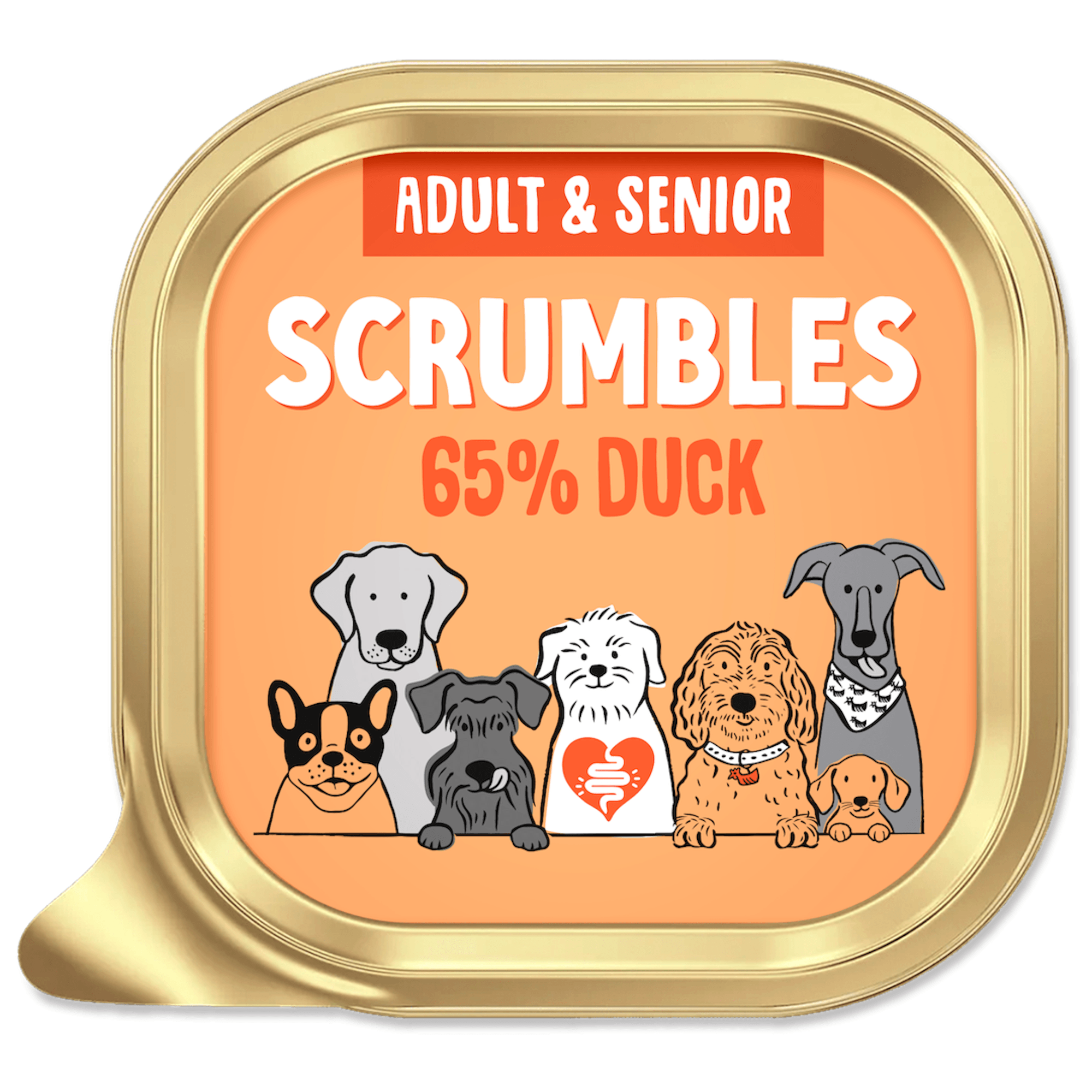 Scrumbles Duck Adult And Senior Wet Dog Food - X 150G Grain Size 12